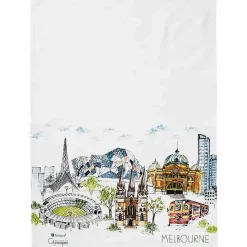 Cityscapes Melbourne Kitchen Towel