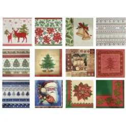 Classic Designs Napkins (12 Styles) Pack Of 20