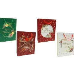 Classic Floral Foil Giftbag (4 Styles) - 32Cm