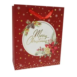 Classic Floral Foil Giftbag (4 Styles) - 32Cm