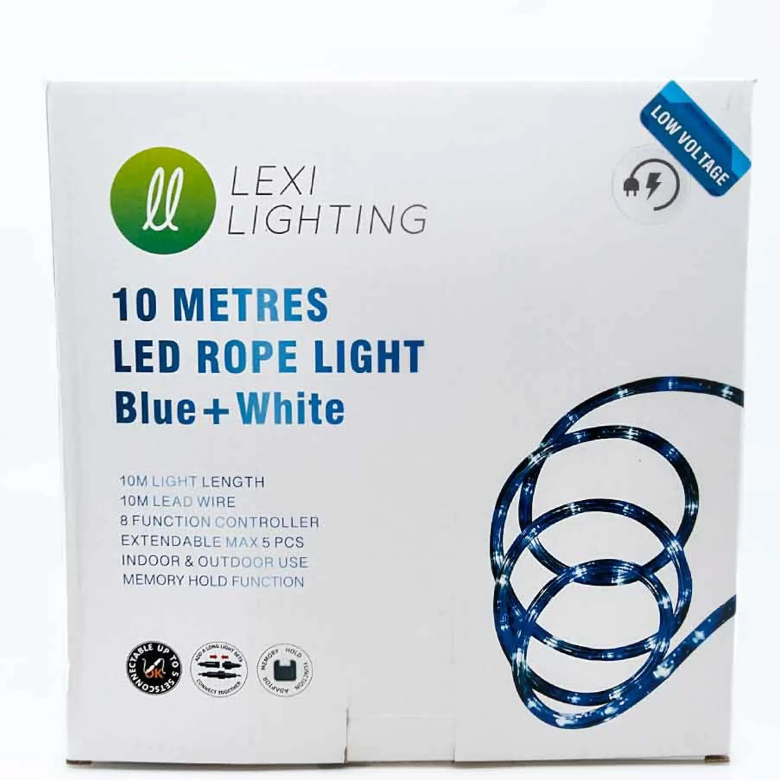 Connectable Led Rope Light Blue And White - 10M