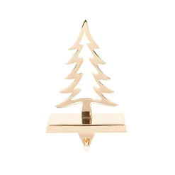 Copper Metal Tree Stocking Holder - 19Cm
