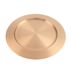 Copper Stainless Steel Charger Plate - 33Cm