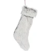 Cosgrove Brown Fur Christmas Stocking - 38Cm
