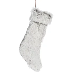 Cosgrove Brown Fur Christmas Stocking - 38Cm