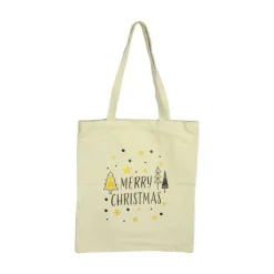 Cotton Christmas Enviro Shopper