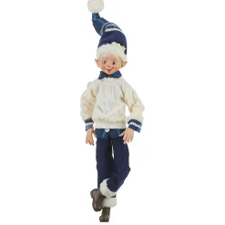 Cozy Knit Posable Elf (2 Styles) - 40.5Cm