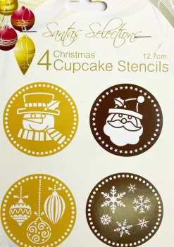 Cupcake Stencils (4Pk) - 12.7Cm
