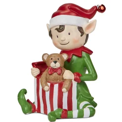 Cute Christmas Elf Figure - 20Cm