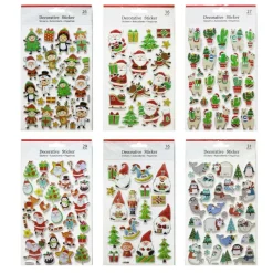 Cute Emboss Character Stickers (6 Styles)