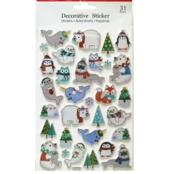 Cute Emboss Character Stickers (6 Styles)