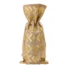 Dash Gold Jute Wine Bag
