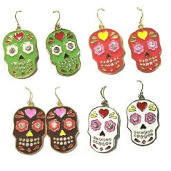 Day Of The Dead Earring (4 Colours)