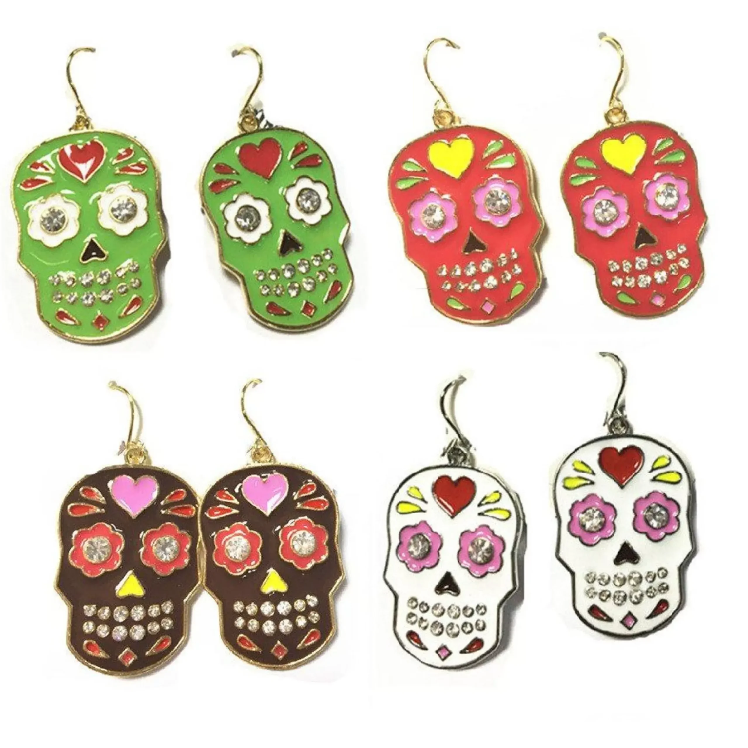 Day Of The Dead Earring (4 Colours)