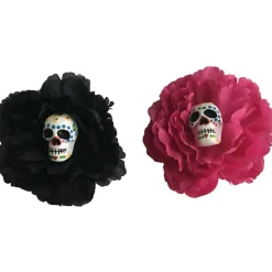 Day Of The Dead Hair Flower Clip (2 Colours)