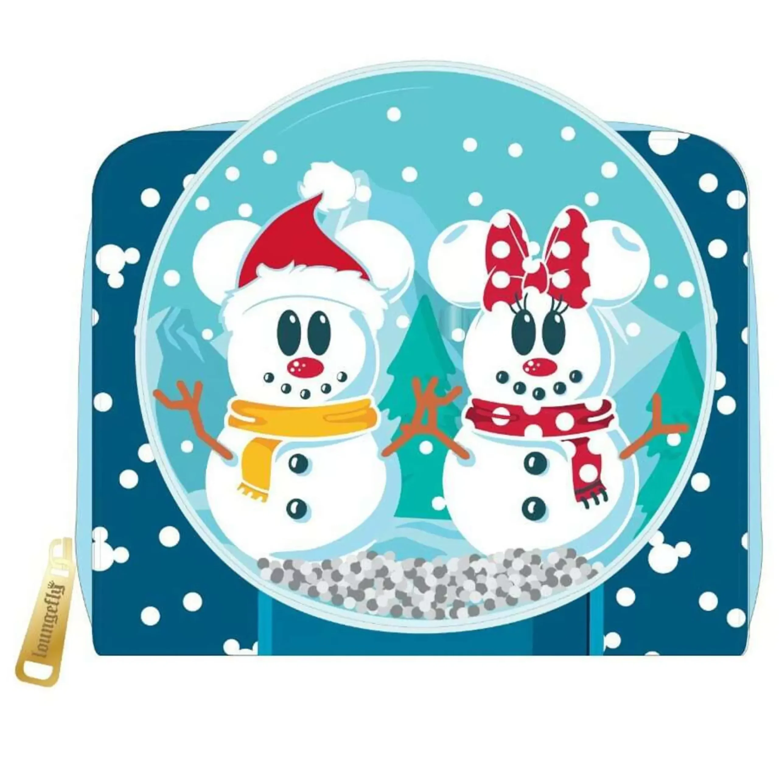 Disney Mickey Mouse Loungefly Snowman Snowglobe Purse - 13Cm