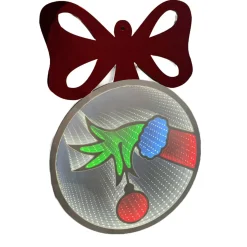 Dr Seuss Grinch Hand In Bauble Infinity Light - 56Cm