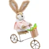 Easter Bunny Rabbit Riding A Bike - 29Cm