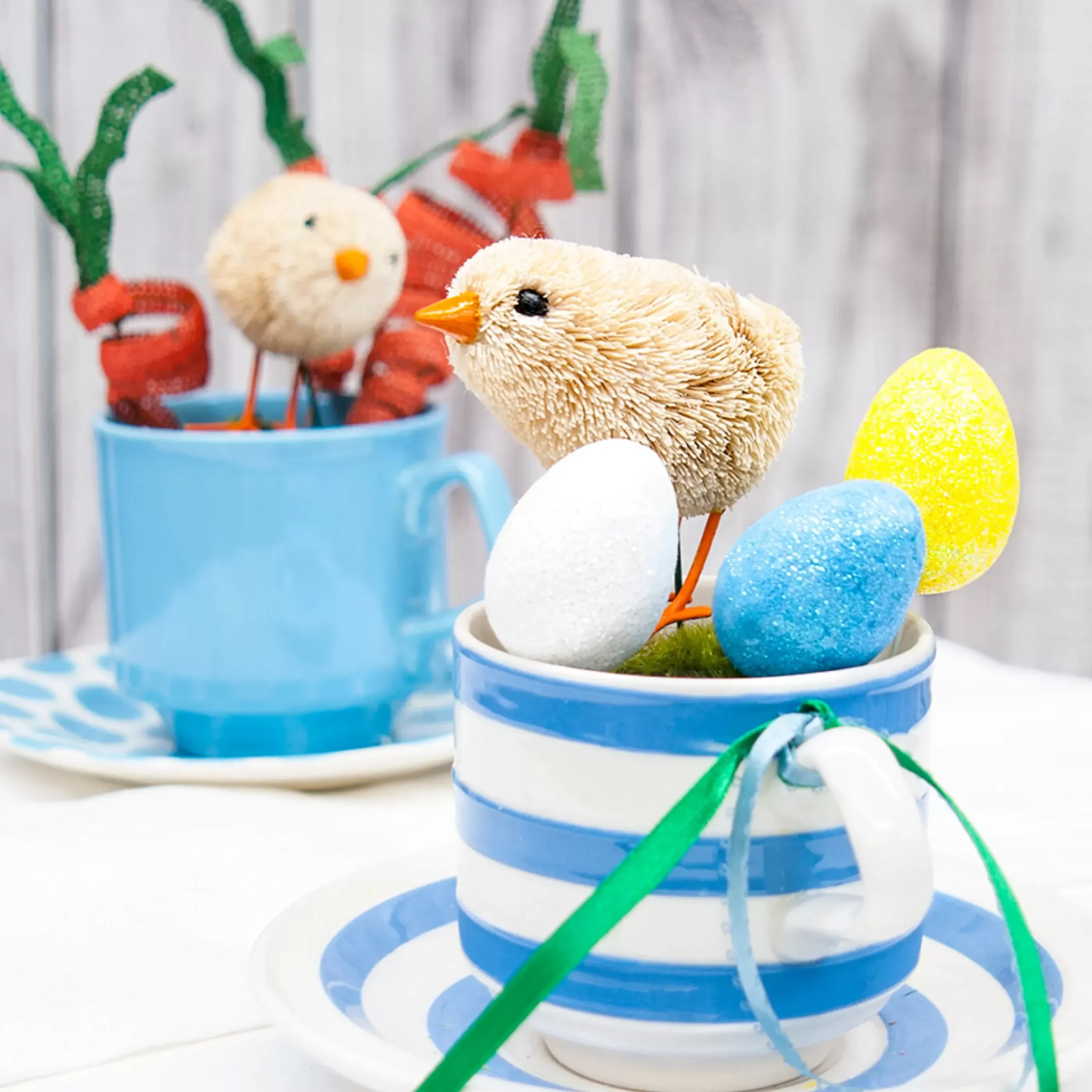 Easter Egg Pick Multicoloured With Glitter (Pack Of 12)