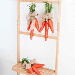 Easter Orange Carrots Drop (Set Of 3) - 38Cm