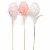 Egg Pick White Feathers (Pack Of 3 ) - 28Cm