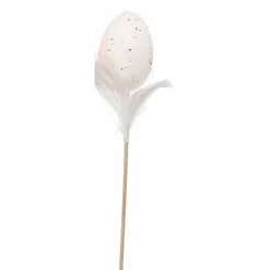 Egg Pick White Feathers (Pack Of 3 ) - 28Cm