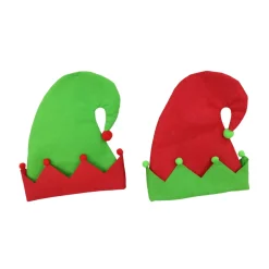 Elf Hat Curly Felt With Pom Pom (2 Colours)