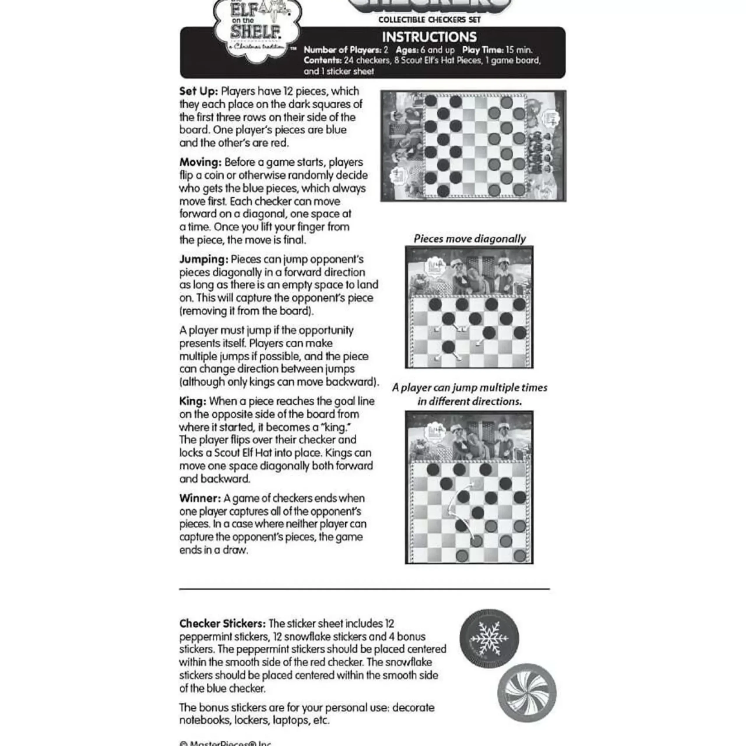 Elf On The Shelf - Checkers - 54Cm