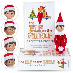 Elf On The Shelf A Christmas Tradition - Boy Elf With Blue Eyes