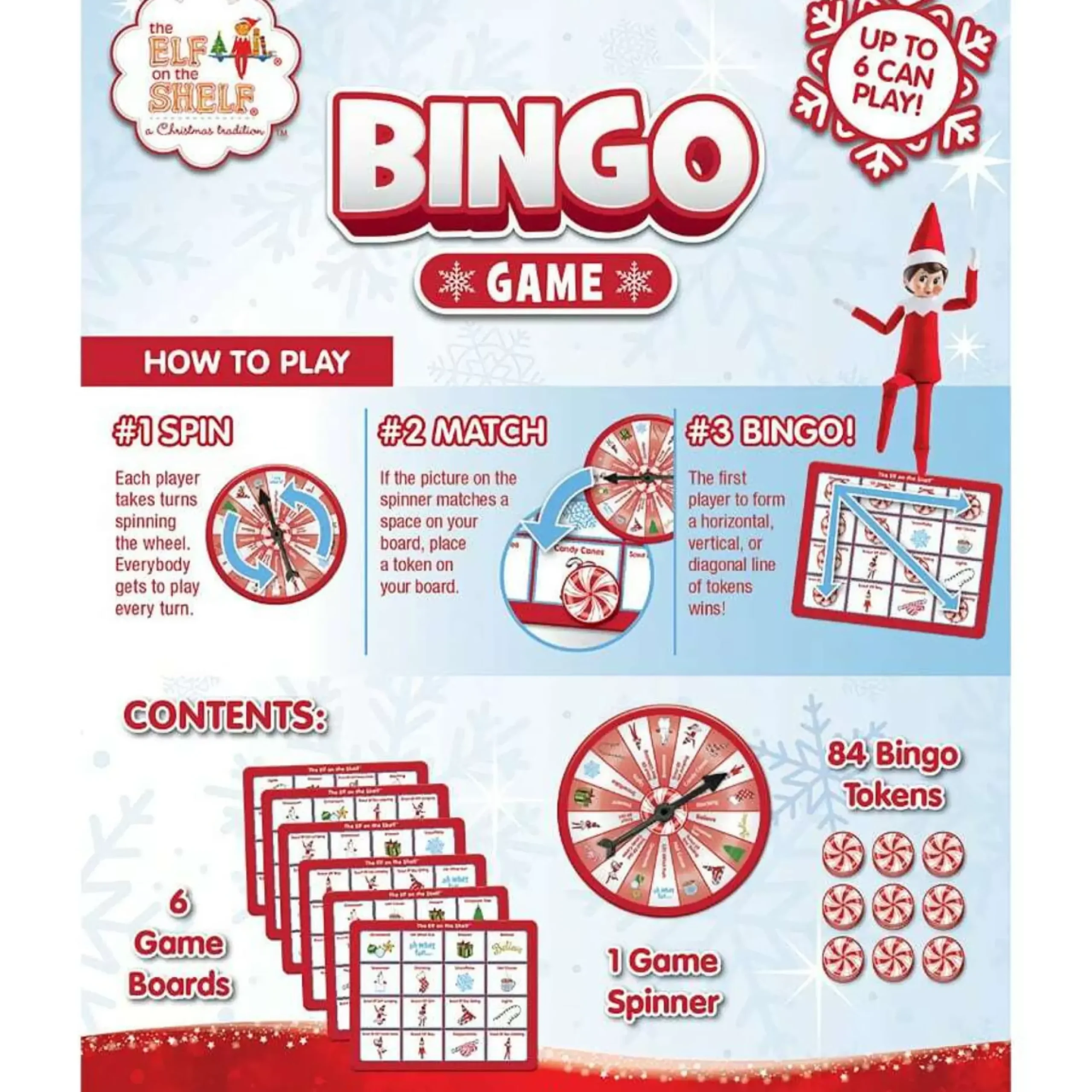 Elf On The Shelf Bingo - 20Cm