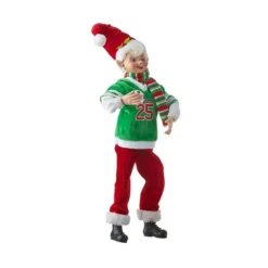 Elf University Red And Green Posable Elf (3 Styles) - 41Cm