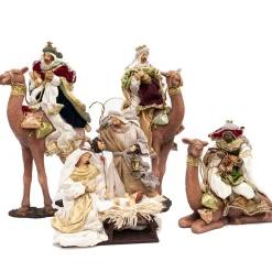 Ernest Nativity With Three Kings On Camels - 35Cm