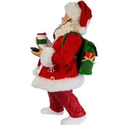 Fabriche Santa Listening To Music With Coffee - 26Cm
