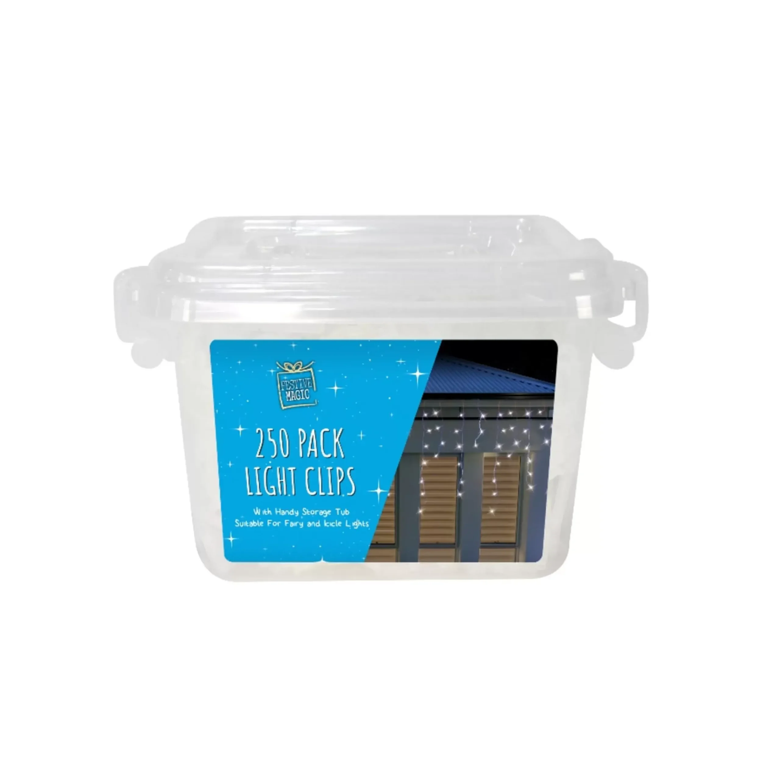 Fairy Icicle Clips With Storage Tub (Pack Of 250)