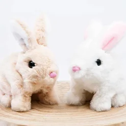 Fawn Hopping Plush Rabbit (2 Colours) - 17Cm