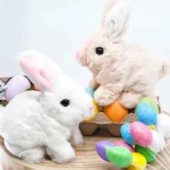 Fawn Hopping Plush Rabbit (2 Colours) - 17Cm