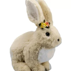 Fawn Long Eared Hopping Bunny - 23Cm