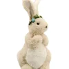 Fawn Long Eared Sitting Bunny - 37Cm