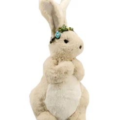 Fawn Long Eared Sitting Bunny - 37Cm