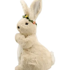 Fawn Long Eared Sitting Bunny - 37Cm