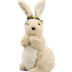 Fawn Long Eared Sitting Bunny - 37Cm