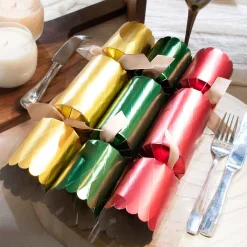Festive Diamond Regency Christmas Crackers (Pack Of 6) - 33Cm