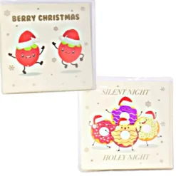 Festive Foodie Christmas Cards (Pack Of 10)