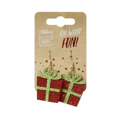 Festive Glitter Earrings (4 Styles) - Adult