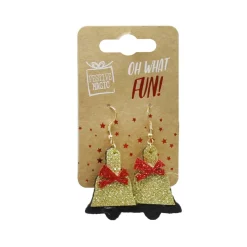 Festive Glitter Earrings (4 Styles) - Adult