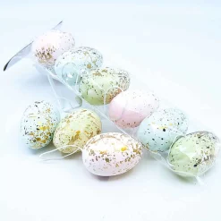 Festive Pastel Easter Eggs (Pack Of 6) - 9Cm