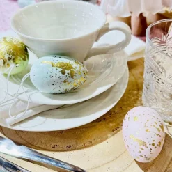 Festive Pastel Easter Eggs (Pack Of 6) - 9Cm