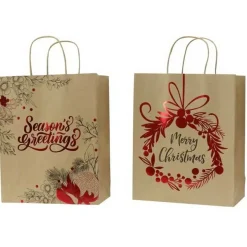 Foil Kraft Giftbag (2 Styles) - 32Cm