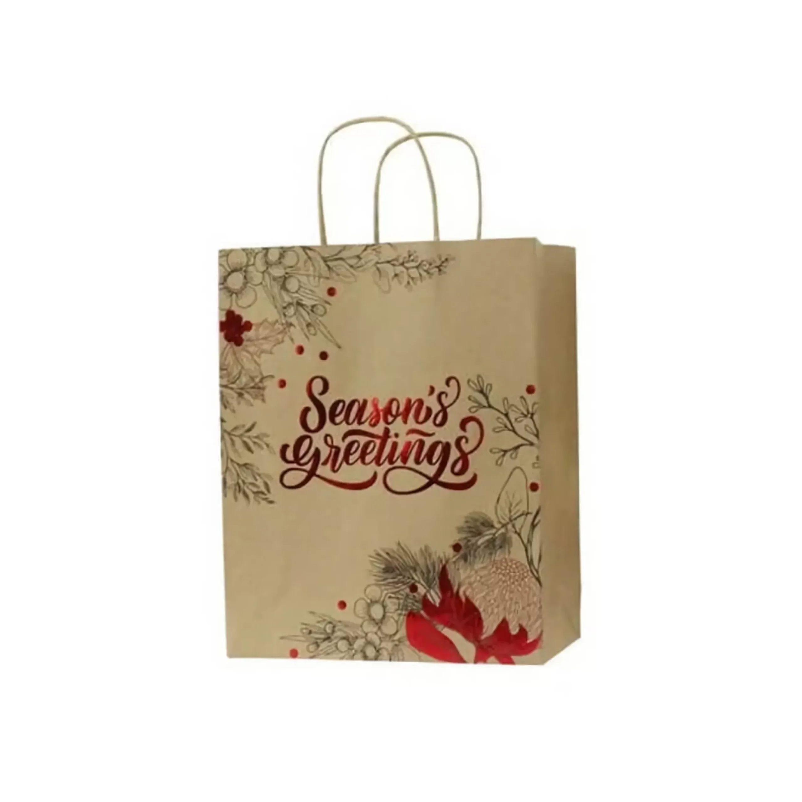 Foil Kraft Giftbag (2 Styles) - 32Cm