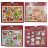 Foil Trim Christmas Gift Tag Stickers - 27Cm